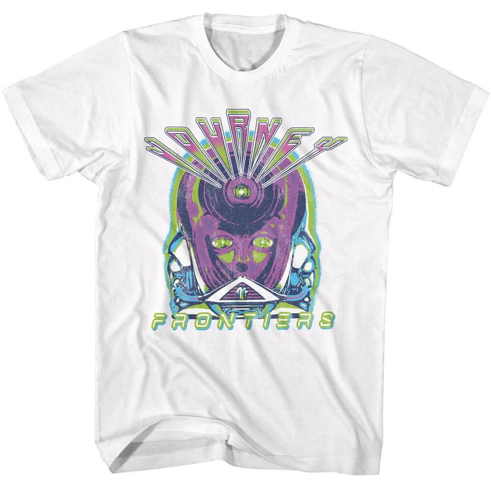 Journey Frontiers Neon Album Cover Men s T Shirt Rock Band Music Concert Merch XL