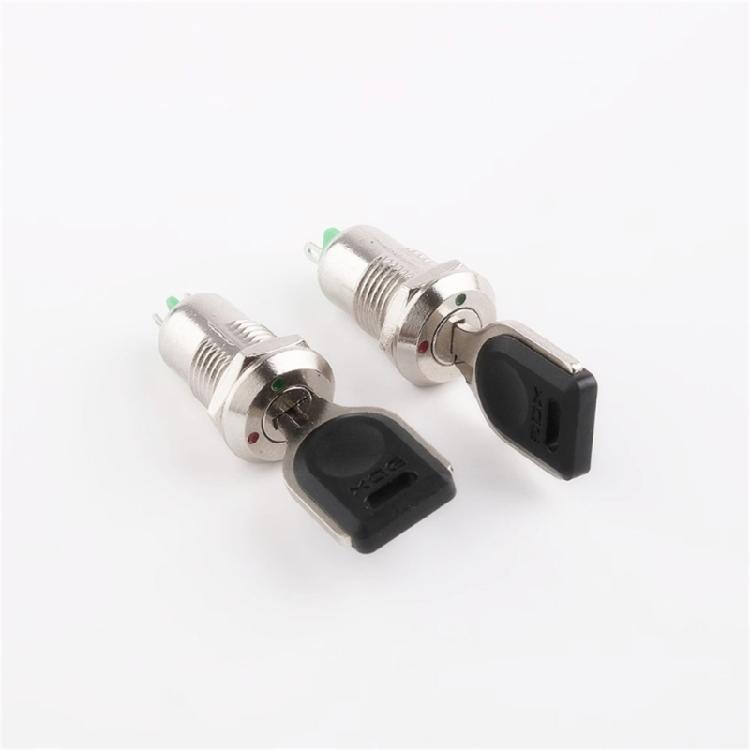 Industrial Grade Key Switches 2 Position On/Off Operation 500000 Mechanical Cycles IP54 Protection for Auto Motorcycle