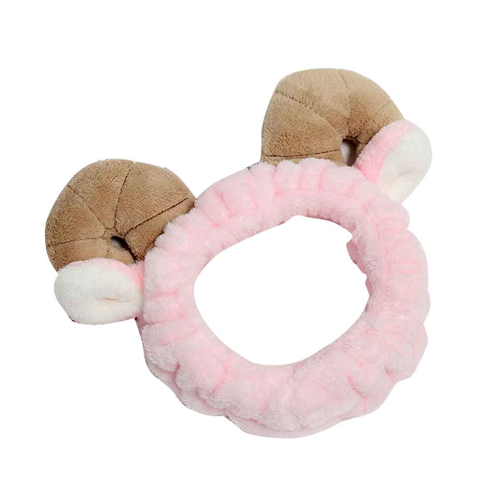 Women Cute Ears Elastic Headband Comfortable Wash Face Hair Holder Hairbands