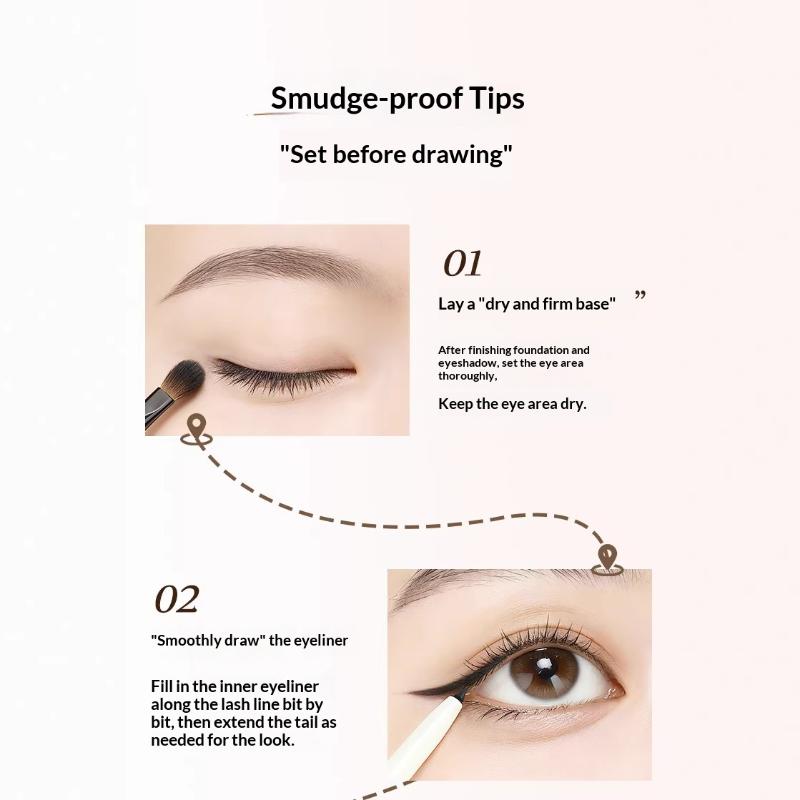 Jmcy Eyeliner Gel Pencil Smooth High Pigmentation Long Lasting Smudge Proof For Daily Makeup Party Use