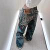 Gleicher Stil wie ennie, hochwertige AC Home Neuheit 3D Süßigkeitenketten-Druck Imitation Jeans Locker geschnitten