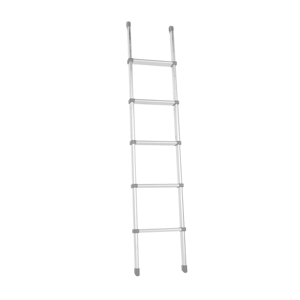 59.84in RV Bed Ladder Aluminum Alloy 5 Steps Slip Proof Removable Ladder with Safety Handrail for Motorhome Trailer