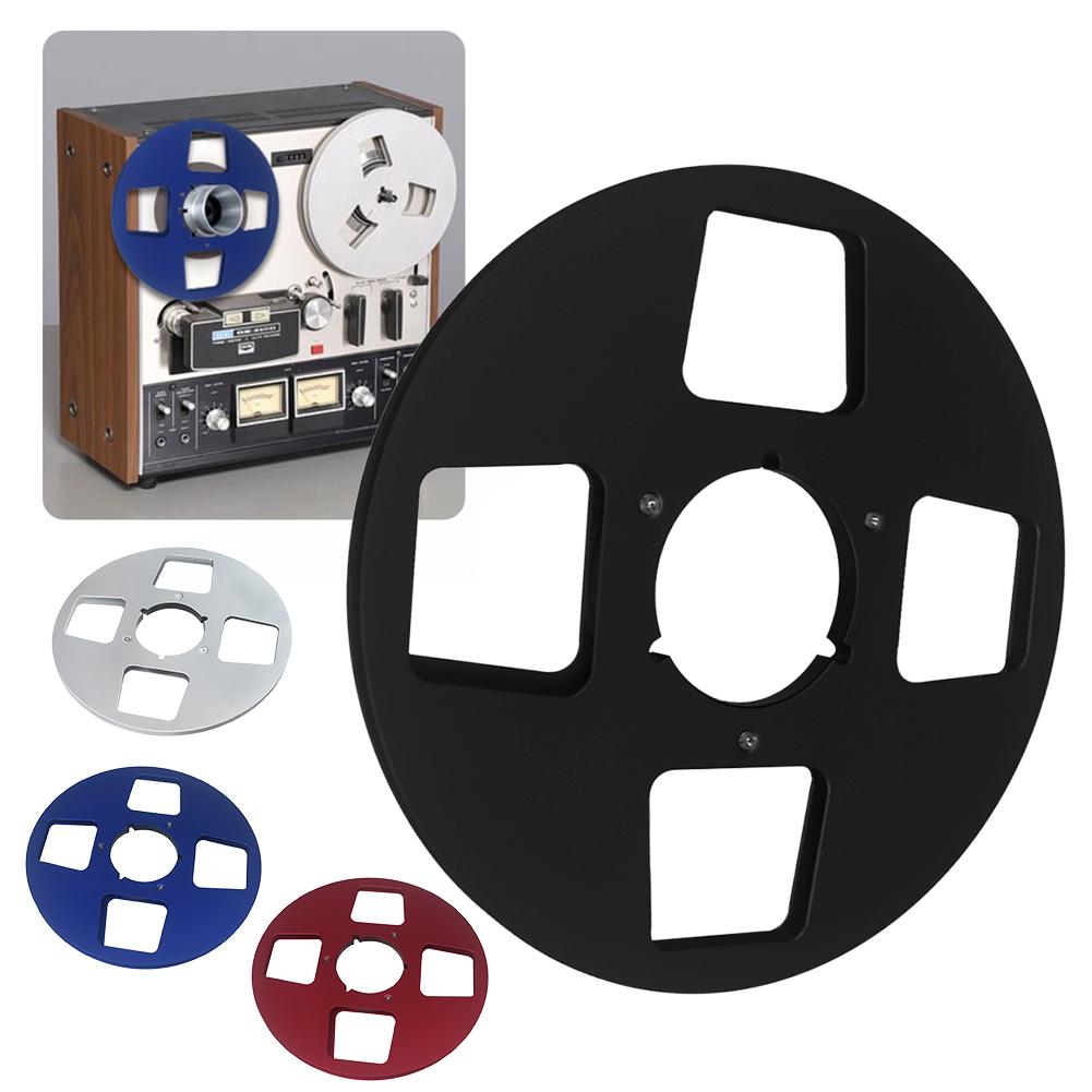 1/4 10.5 Inch Metal Takeup Reel 4 Holes Empty Take Up Reel To Reel Small Hub Empty Reel for Reel To Reel Tape Recorder