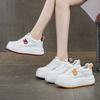 Spring new inner heightening thick-soled casual little white shoes lace-up wedge heel fashion small single shoes student shoes women's shoes