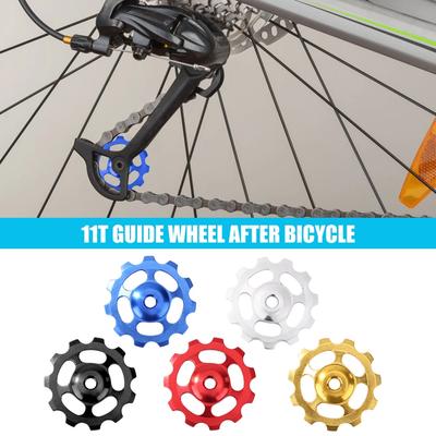 1-5 Stück Fahrrad Schaltwerk Aufwendige Herstellung Langlebiges Spannrädchen 11T Fahrrad Keramiklager Führungsrolle