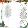 12pack/lot Pine Branches Festive Decor And ABS Winter Branches Christmas Cedar Pine DIY Christmas Tree Branches