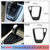 Car Gear Shift Panel Knob Cover for BMW 3 Series E90 E92 E93 2005-2012 Real Carbon Fiber Auto Box Interior Stickers