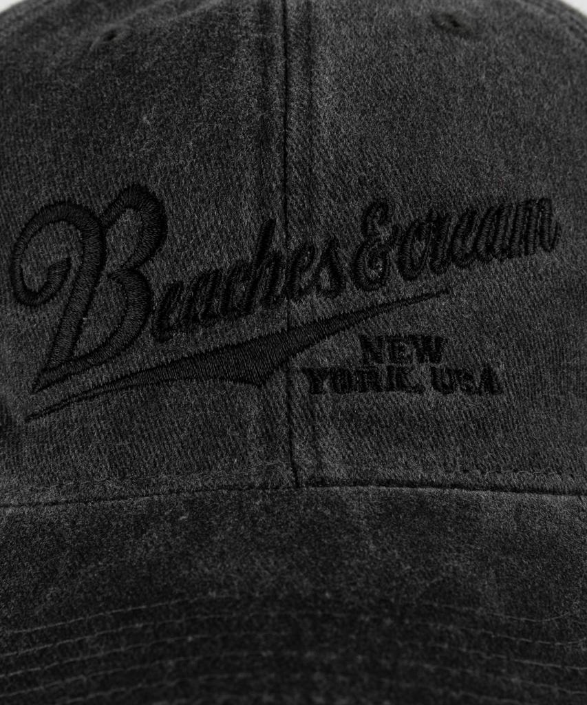 Bichiseuaenkeulim New York Usa Stone-Washed Ball Cap-Charcoal