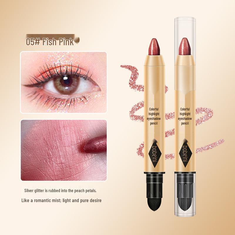 Brilliant Highlighting Eyeshadow Pencil: Pearlescent Double-Ended Stick for Contouring & Tear Trough Definition
