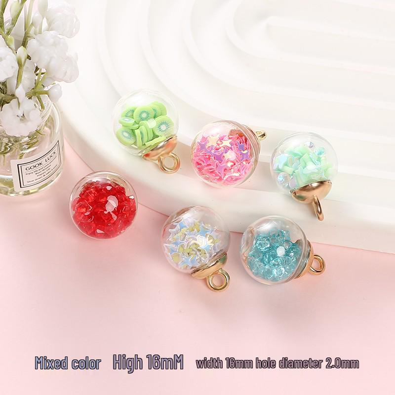 

Handmade Crystal Ball Pendant for DIY Jewelry: Keychains, Necklaces, Earrings, Charms, and Accessories. Standard: 10pcs/Mixed Colors