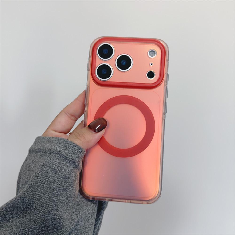 

INS Style Magnetic Transparent Phone Case for Apple iPhone 17 Pro Max/16/15P iPhone 17 Pro Max