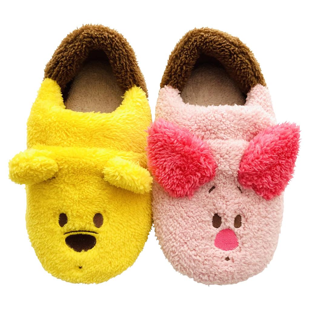 MORIPiLO Sanrio Indoor Winnie the Pooh and Sizes Slippers, Piglet, Pink, 23-25cm