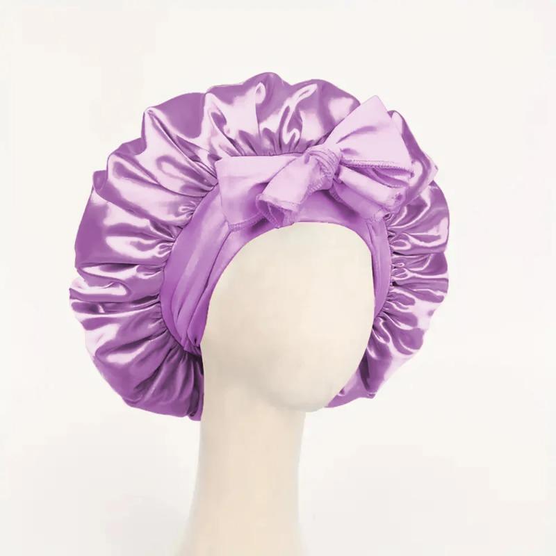 Satin Bonnet Silk Bonnet Adjustable Bonne for Sleeping Hair Bonnet with Tie Band Bonnets for Women Men Hair Wrap