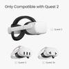 KIWI design Quest 2 compatible head strap with soft Easy to attach and detach in cushioning. seconds.