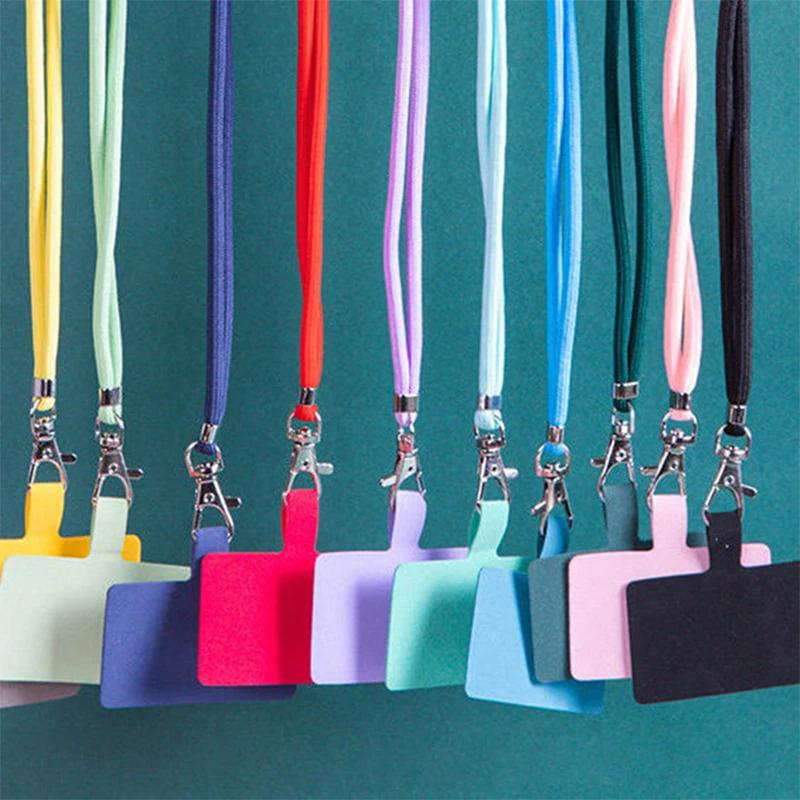 Adjustable Phone Lanyard Detachable Neck Cord For Mobile Key Lanyard Colorful Neck Strap Universal Pendant With Card Accessories