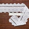 Cotton Hollow Embroidery Lace, Wave Punched Small Barcode Lace, Women'S Skirt Accessories, Clothing Accessories