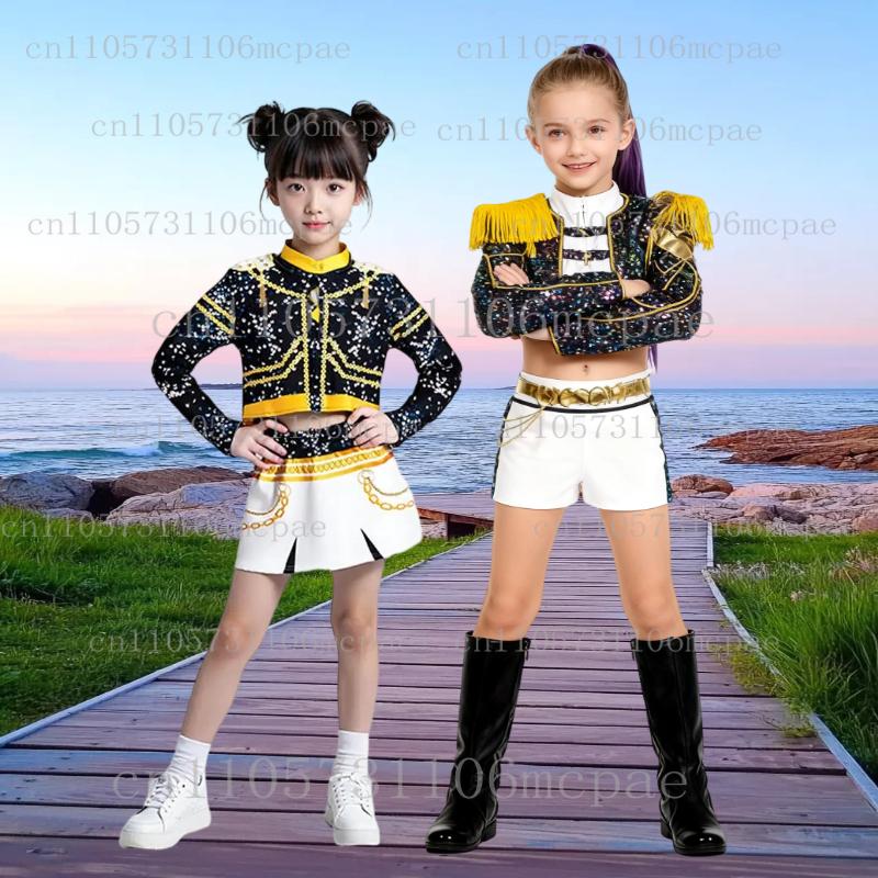 Copii K-Pop Demon Hunters Zoey Rumi Mira Costume Rochie Fantezie Cosplay Idol Virtual Film Cosplay pentru Fete Copii Halloween Carniva