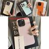 For Iphone 16e Rubber Cover With Stylish Litchi Texture And Shock Absorption