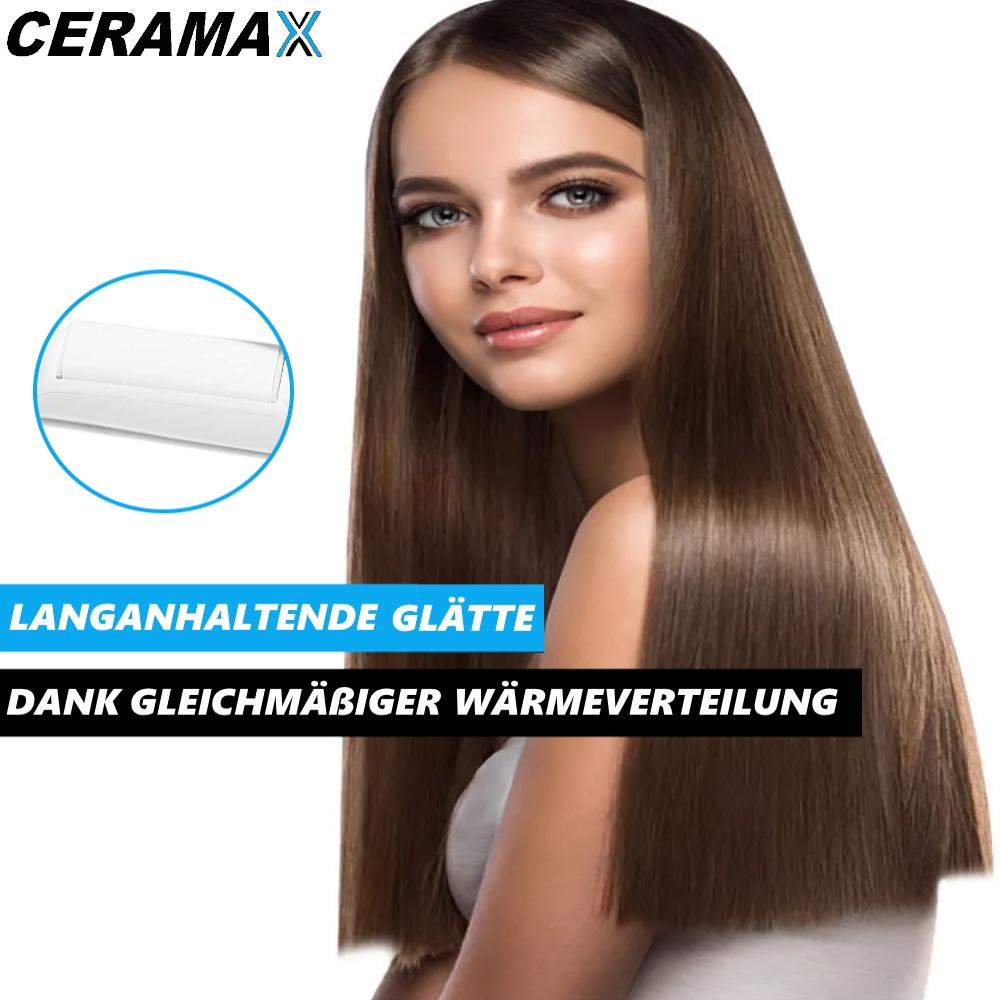 CERAMAX Mini Ceramica da Viaggio Piastra Arricciacapelli Lisciacapelli Ferro Arricciacapelli