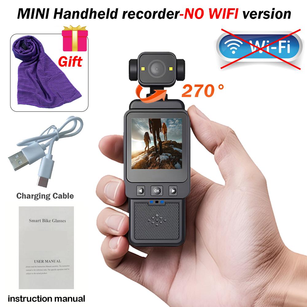 1080P HD WIFI Digital Video Portable Mini Portable Handheld Law Enforcement Recorder 270° Rotatable Lens Outdoor Sports Camera