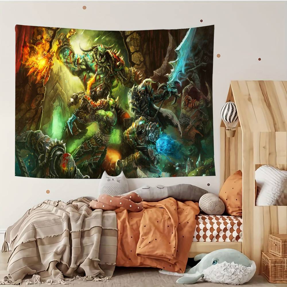 WWorld Of WWarcraft Tapestry Customizable Tapestries Of Various Styleswall Hangings Celebrity Photo Printingwall Hangings