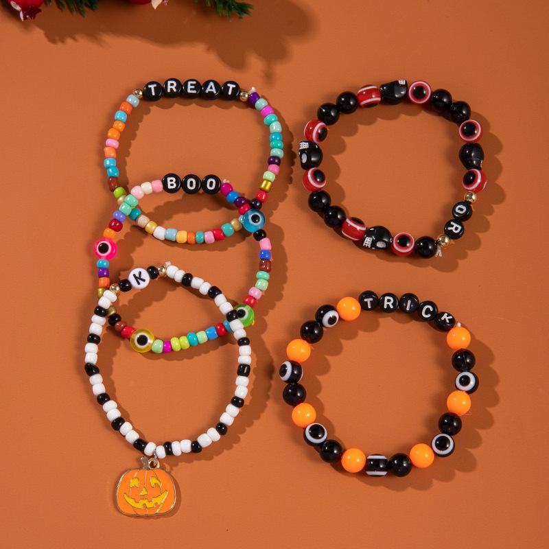Halloween Stacking Soft Pottery Bracelets Hot-selling Beaded 1011 New Bracelets, Fun and Funny Hand Accessories