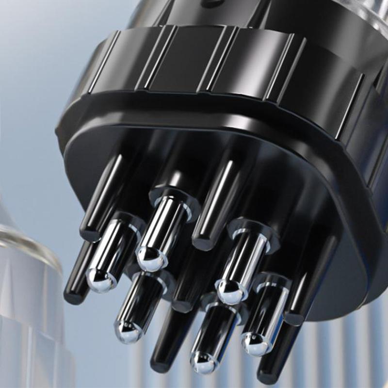 Šestijehelní aplikátor na pokožku hlavy Tekutý hřeben Kořeny vlasů Medicína Hřeben Vlasy pro růst vlasů Sérum s olejem Vyživující masážní přístroj