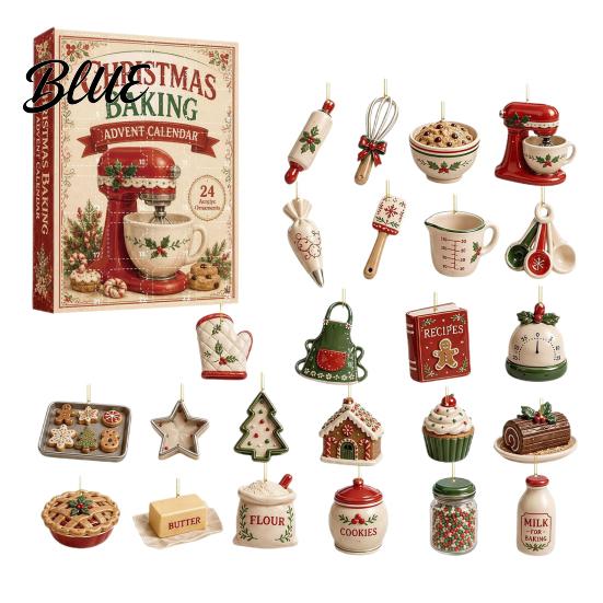 Stocking Stuffers for 2D Ornament Advent Calendar Christmas Baking Children 2026 24-Day Acrylic Set 24