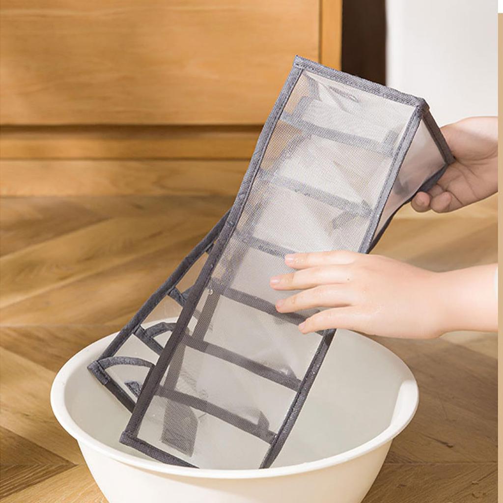 Xawslife Kleideraufbewahrungs-Set für und Kleine Netz-Waschbare Boxen, 3, 7-Fächer, Unterwäsche, Socken, Krawatten, Gegenstände, Material, Faltbar,