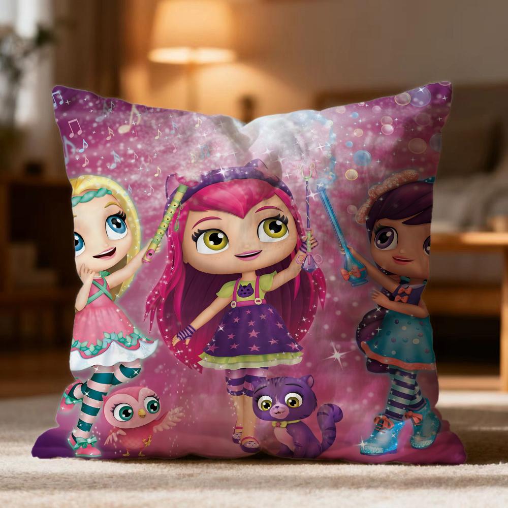 Popular L-LLittle Charmers Cushion Cover Soft Washable Pillow Case Multi-Scene for Couch Bed Travel Office Use