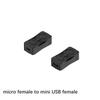 Adaptateur USB vers Micro USB Mini USB Convertisseur Bidirectionnel Supporte Charge Synchronisation de Données 480 Mbps Connecteur Adaptateur Bidirectionnel F19E
