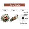12 Inch Diameter Glass Wall Clock Created with Ultimate Customer Satisfaction in Mind