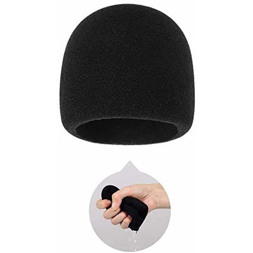 Microphone Sponge Windproof Cover for Blue Yeti/Blue Yeti Pro, Noise Reduction, Black, 1 Piece