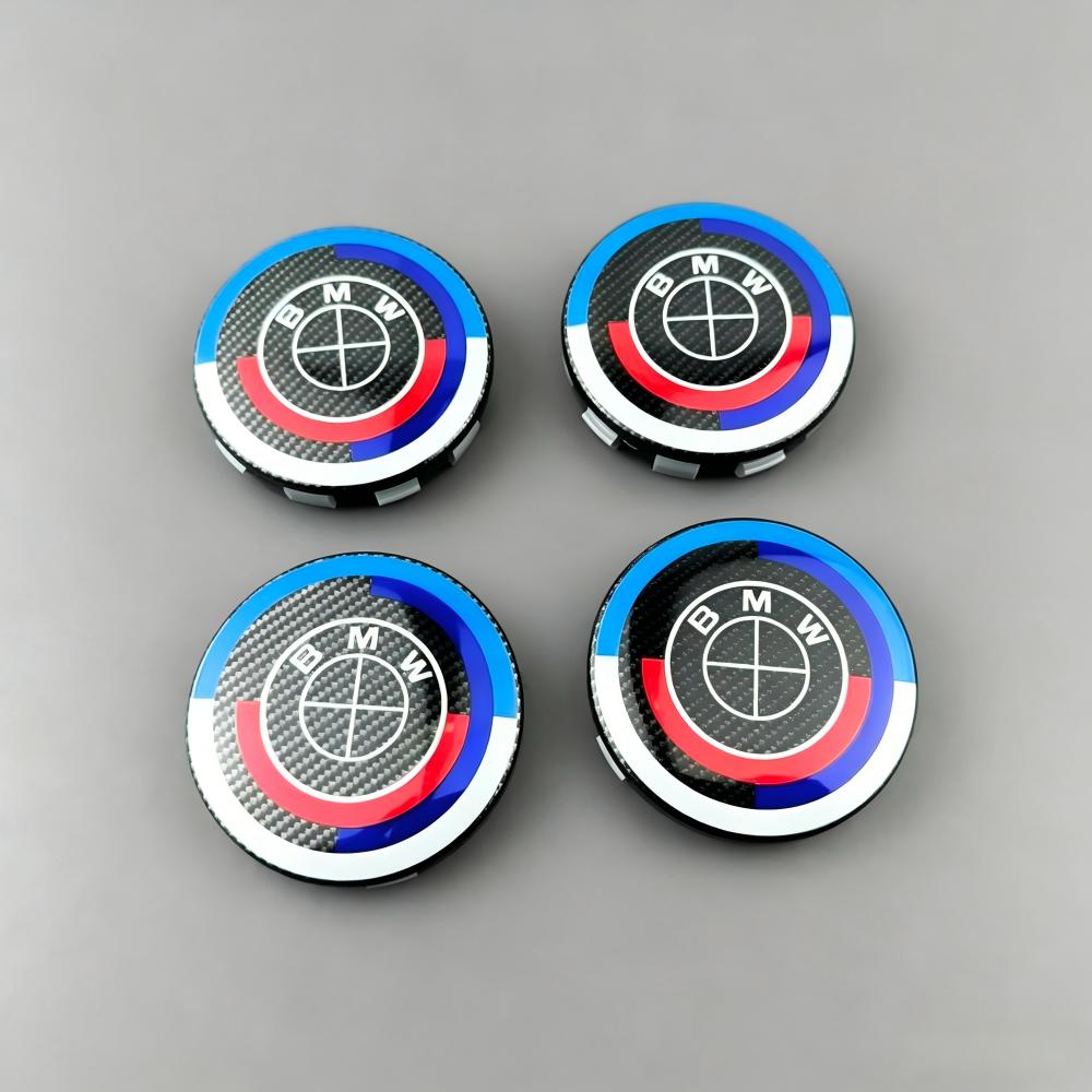 For BMW M 20pcs 60MM 68MM 50th Anniversary Car Wheel Hub Center Cap Cover For BMW M E46 X1 X2 X3 X4 X5 X6 F48 G01 E84 E83 F30 G30 G32 G01