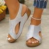 Fashion Plus Size Women's Peep Toe Platform Wedge Sandals New Style Fashionable Dress High Heel Shoes for Women Outdoor Causal Sandalias