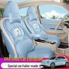 Applicable Purple ORA Good Cat Leather Seat Cover - All-Season, Breathable, Wear-Resistant, Full Wrap Design