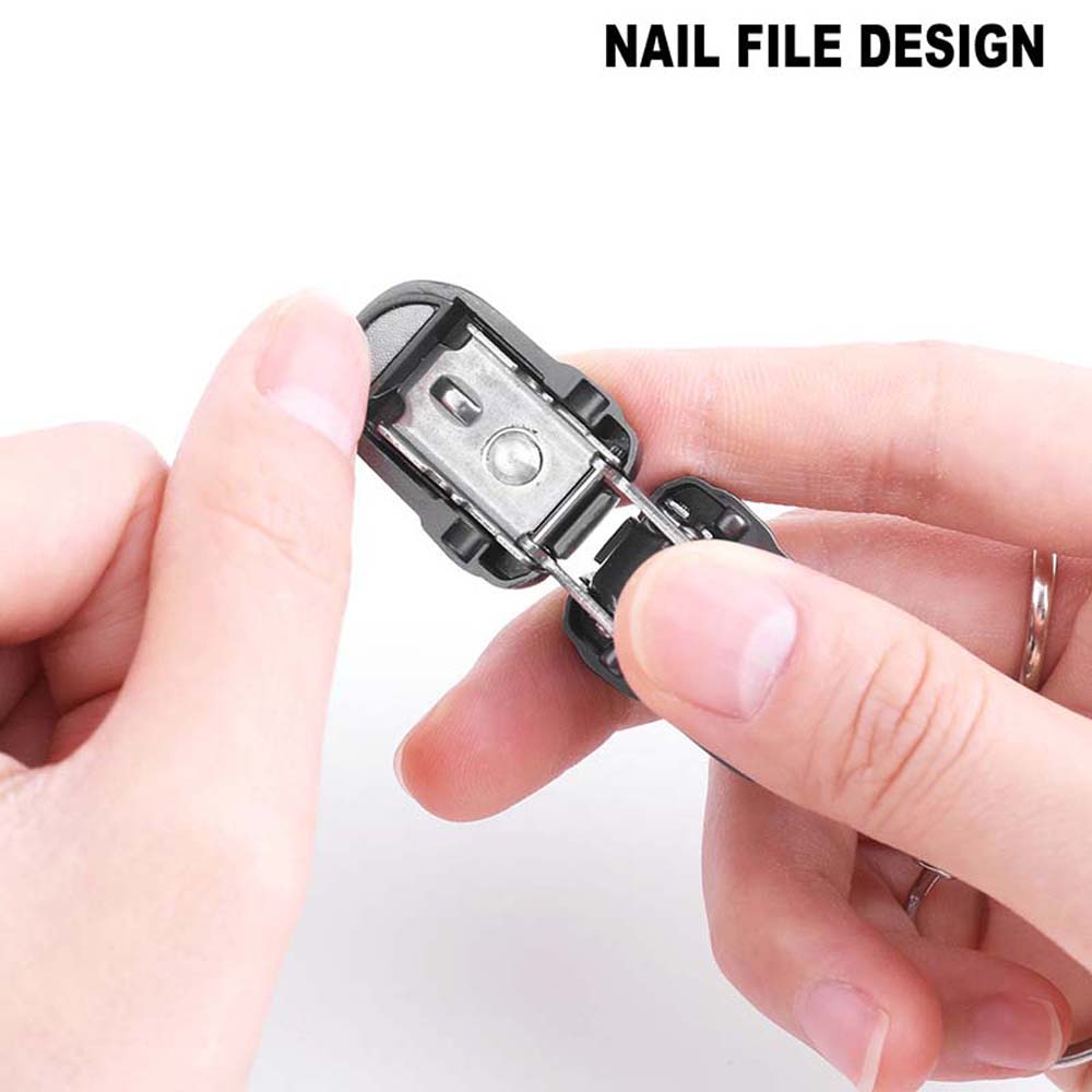 Stainless Steel Mini Nail File Car Key Decor Fingernail Clipper Mini Nail Clipper Keychain  Unisex