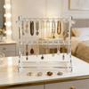 Acrylic Jewelry Organiser Stand Clear Display Shelf For Necklaces Earrings Rings Multilayer Storage Rack For Bedroom Closet