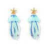 DIGADAGU Alloy Resin Marine Animal Dangle Earrings New Minimalist Statement Earrings Women Jewelry Accessories