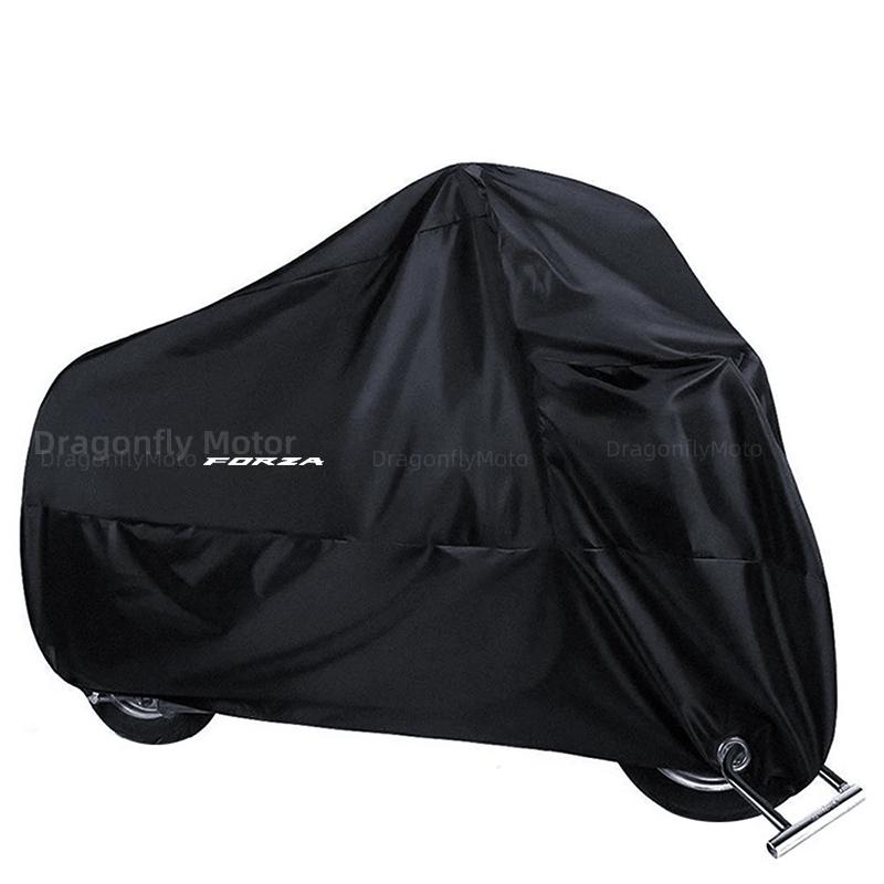 

Для Honda Forza 125 250 300 350 750 Чехол для мотоцикла Водонепроницаемый всесезонный пылезащитный УФ-защитный для наружного и внутреннего скутера 190T S for 150cm чёрный