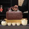Ru Kiln Travel Tea Set Outdoor Kuaike Cup Drinking Tea Making Tea Cup Kung Fu Tea Set Teapot Business Gift Box