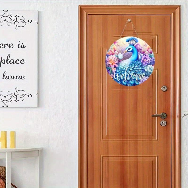 2D flat hanging decorative signs, interior wall or door decoration, Diwali peacock pattern decoration, interesting gifts for family and friends