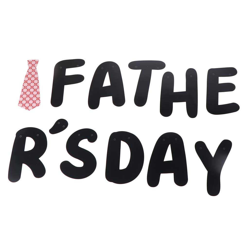 Festival Vatertag Briefbanner Papier Vatertag Ornament Krawatte Hängendes Banner Partygeschenke