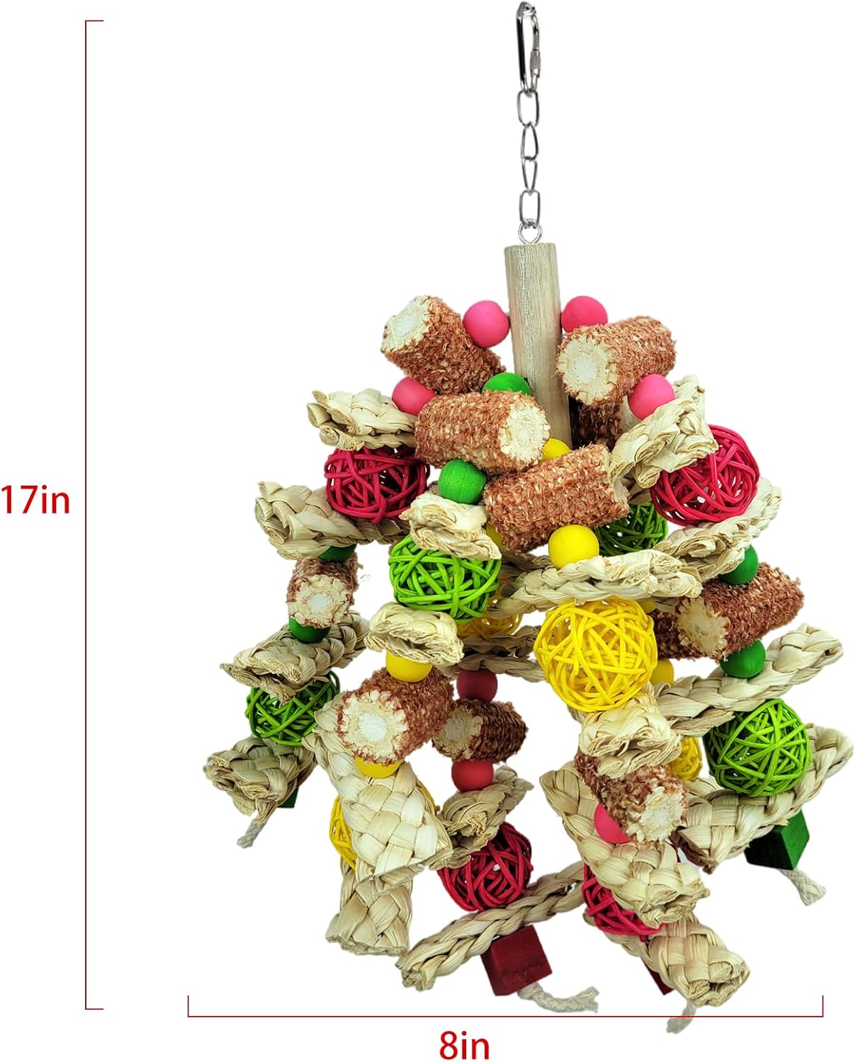 

Игрушки для попугаев Натуральные кукурузные початки Игрушки для жевания птиц для маленьких и средних ара Пищевой краситель Африканские серые попугаи Клетка для птиц Игрушки для питомцев