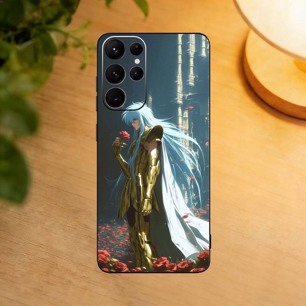 S-Saint Anime S-SeiyaS phone Case For Samsung S25,24,21,22,23,30,Ultra,20,Plus,Fe,Lite,Note Soft Black Cover