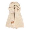 Newcomer Discount: Cute Japanese Puppy Embroidered Knitted Scarf - Warm, Fashionable & Versatile for Autumn/Winter.