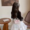 Stylish Lace Princess Mini Pearl Handheld Purse For Girls With Floral Patterns And Breathable Polyester