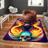 Artistic Skull Rug Floor Mat for Living Room or Bedroom Soft and Comfortable Carpet a Gift for Birthday and Holiday.MFF0918596