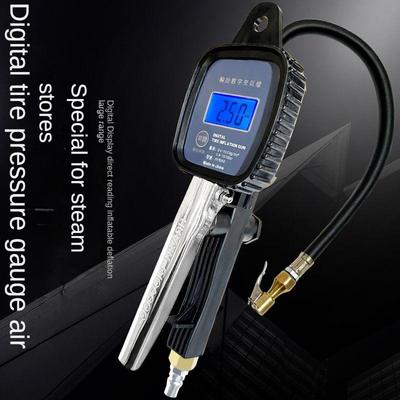 Digital Tire Pressure Meter, Accurate Tire Pressure Measuring Instrument, Number Display Screen Four Tire Pressure Unit Tire Pressure Meters.