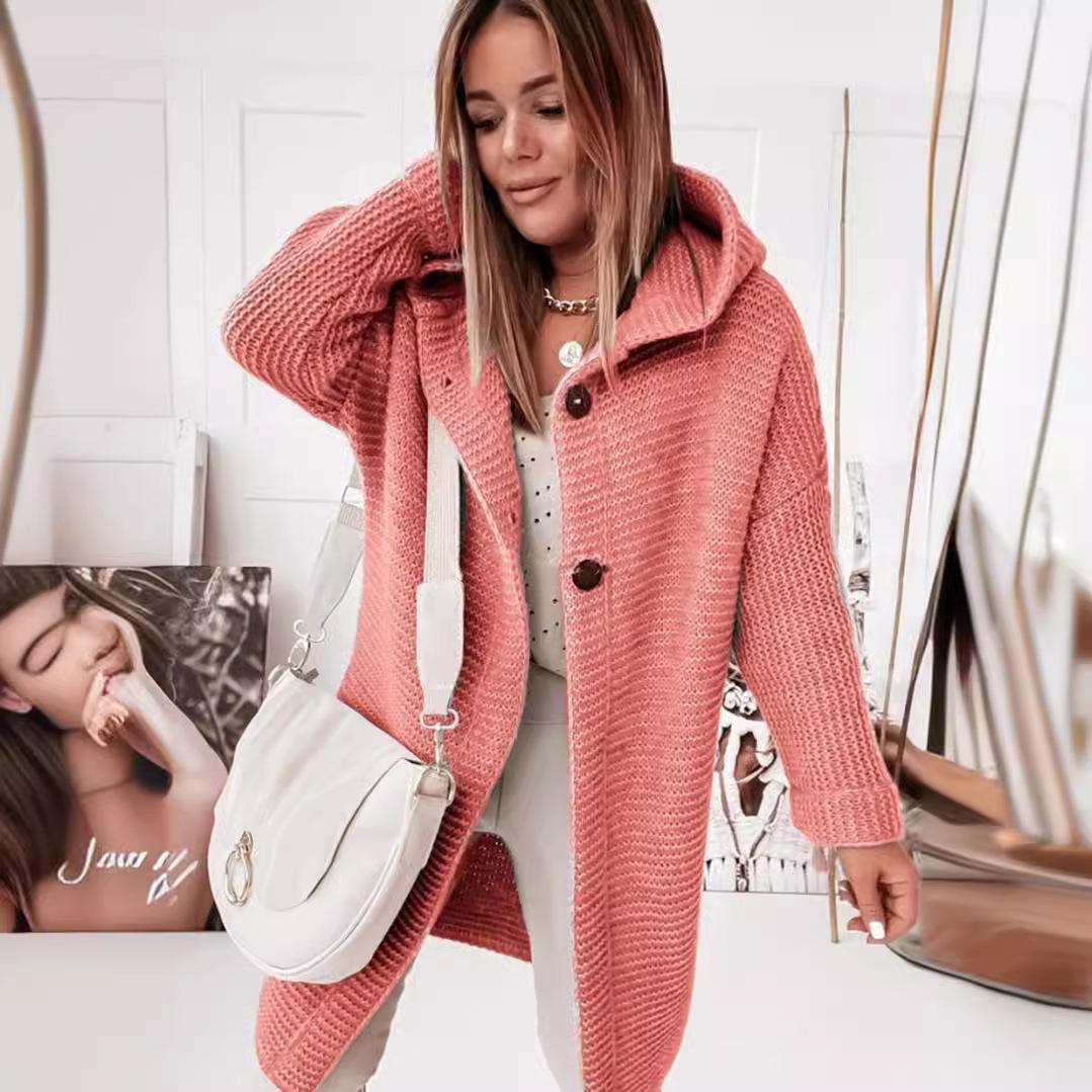 Женские модные пальто повседневные длинные свитера куртка пальто новые женские свитера — фото 4